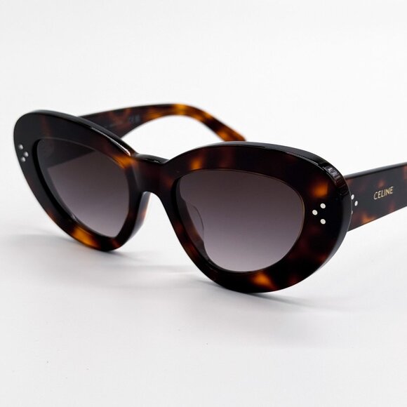 NEW CL40320U 52F, CELINE EYEWEAR, HAVANA BROWN CAT EYE WOMEN SUNGLASSES main image 4